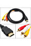 كابل بيانات MICROSPEED MS-78 CTO C بطول 1.5 متر، كابل HDMI إلى 3 RCA AV للصوت والفيديو، مناسب للتلفزيون وجهاز العرض - 5
