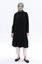 Long linen shirt tunic with slit - 4