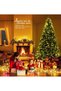 Artificial Christmas Tree 1.2M/1.5M/1.8M/2.1M/2.4M/3M With Branch Tips, Xmas Tree With 3 Different Lighting Modes, Easy Assembly with Metal Stand and Hinged Branches - 6