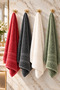 Puffy 4 Pieces Cotton Colorful Sergeant Patterned Ultra Soft 50X85 cm Towel / Face Towel / Hair Towel / Dowry Set - 3