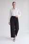 Waist Tie Detailed Trousers Black