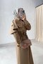 Cape Detail Trench Dress - Camel - 2