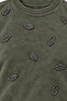 Women's Water Drop Stone Embroidered Crew Neck Comfortable Fit Knitwear Sweater C27051-Khaki - 3
