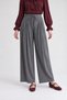 Waist Tie Detailed Trousers Dark Gray - 5