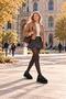 Emilia Black Suede Women's Daily Wear Slippers with Embroidery, Thick Sole, Fur Inside, Back Strap, and Velcro Detail. - 8