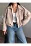Suede Look Bomber Jacket - 5