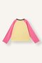 100% Cotton Overshirt Fit Raglan Long Sleeve Color Block Basic T-Shirt Girls I9391A826Au - 2