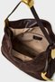 Genuine Suede Shoulder Bag - Brown - 5