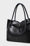 Belt-Detailed Hand and Shoulder Bag-Black - 4