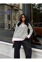 Women's Pink Zippered Striped Polo Collar Premium Knitwear Sweater - 6