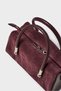 Genuine Suede Hand and Shoulder Bag-Burgundy - 4