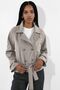 Short Double-Breasted Trench Coat