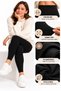 Women's Winter Ribbed Leggings High Waist Stretchy Casual Long Leggings - 6