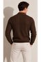 Men's V-Neck Buttoned Medium Slim Top Jacket - 2
