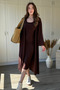 Sandy Fabric Dress Cardigan Set - 5