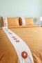 Daisy Mustard 100% Cotton Double Duvet Cover Set - 4 Pieces - 3