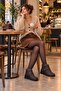 Daria Brown Nubuck Women's Comfortable Mother's Shoes Boots with Fur Inside and Velcro Straps - 7