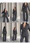 Waist-Tied Blazer Jacket Pants Women's Stylish Suit - 6