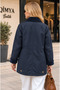 Concept Women's Collar & Cuff Velvet Oilcloth Premium Basic Medium Length Coat-Jacket - 4