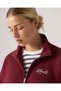 Relaxed Fit Zip Neck Sweatshirt / Comfortable Fit Sweatshirt with Zip Collar