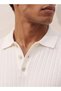 Smart Polo T-shirt with Ribbed Texture - 6