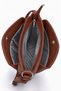 Women's Tan Soft Leather Daily Crossbody Bag – 3-Compartment Zippered Lined Convenient Women's Bag - 4