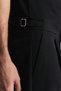 Relaxed Wool Blend Pleated Trousers - 4