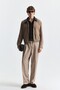 Faux Leather Collar Coat - 2