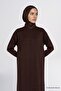 Sim Stripe Knitwear Dress Red Brown