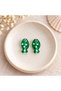 Handmade Murano Glass Spotted Green Fish Beads (2 Pieces) - 2