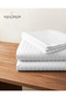 210TC Solid Double Flat Sheet 3-Piece Set, Ivory – 1 Flat Sheet 206 x 250 cm + 2 Pillowcases 50 x 75 cm | Double Bed Sheet Set - 5