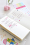 2027 Year Linen Weekly Planner Checkered Pocket Agenda 9X18 cm Frog - 3