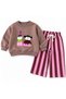 Girl's Süzene Embroidery Detailed Cotton 3 Thread Set - 2