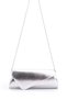 Envelope Model Metallic Texture Berlin Women's Shoulder Bag Silver - 2