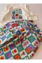 Girls' 2-Piece Set with Floral Print Wide-Leg Pants and Long-Sleeved White Top - 5