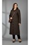 Women's Middle-Aged and Older Women's Seasonal Quilted Hat with Front Buttons and Hooded Pocket - 3