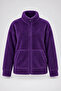 Women's Elise Plus Size Plush Coat with Stand Collar, Zipper Pockets, Wellsoft Fur Look, Warm Jacket