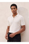 Smart Polo T-shirt with Ribbed Texture