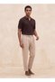 Smart Polo T-shirt with Ribbed Texture - 4