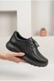 Women's Moccasin Stitched Lace-Up Thick Sole Casual Shoes Comfortable Walking Casual Oxford Shoes - 3