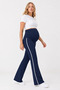 Wide Leg High Waist Flexible Supportive Maternity Leggings - 2