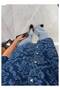 Balloon Sleeve Patterned Shirt - 2
