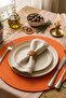Vale Model 6-Piece Round American Service Set (33 cm) |   100% Vegan Leather Label Supla Set - 2