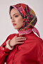 Floral Pattern Twill Silk Scarf 4413D