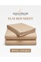 210TC Solid Double Flat Sheet 3-Piece Set– 1 Flat Sheet 206 x 250 cm + 2 Pillowcases 50 x 75 cm | Double Bed Sheet Set - 2