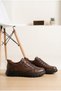 Women's Lace-Up Thick Sole Casual Shoes Comfortable Walking Casual Sneaker Oxford Shoes - 2
