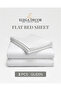 210TC Stripe Double Flat Sheet 3-Piece Set, Ivory – 100% Cotton Satin | 1 Flat Sheet 206 x 250 cm + 2 Pillowcases 50 x 75 cm - 8