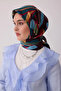 Floral Pattern 100% Twill Silk Scarf 4410D