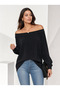 Women's Madonna Collar Long Sleeve Loose Casual Blouse
