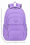 Set of 2 Luxury Crinkle Fabric High School and Middle School Backpack + Pen Holder, Monkey Keychain Gift - 5